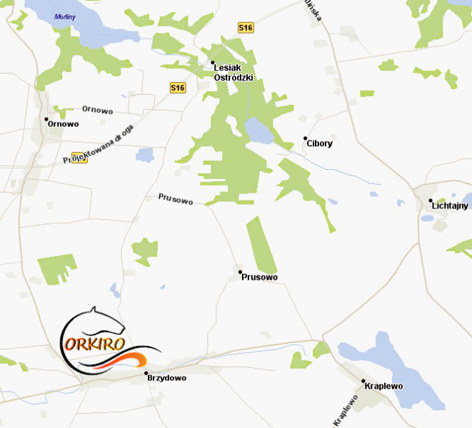 mapka z logo